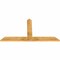 Ekena Millwork Portland Rough Sawn Timber Gable Bracket, Western Red Cedar, 72"W x 39"H x 2"D x 6"F, 13/12 Pitch GBW072X39X0206POR00RWR - alternate 5